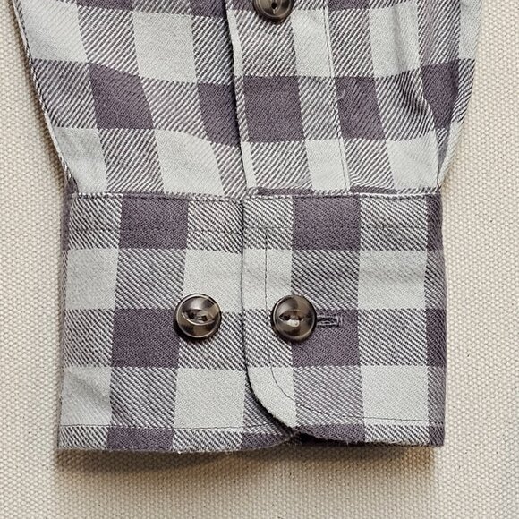 Fish Hippie Flannel Button Down M - Picture 7 of 8